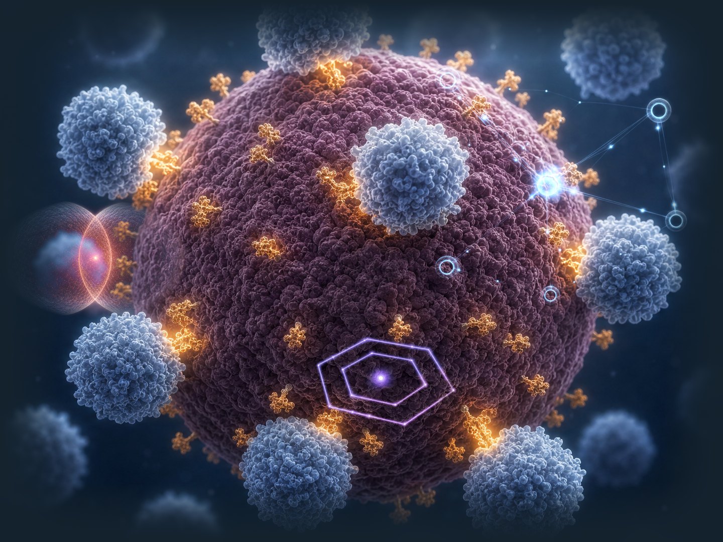 A tumor cell carrying all four LurexBio platform layers
