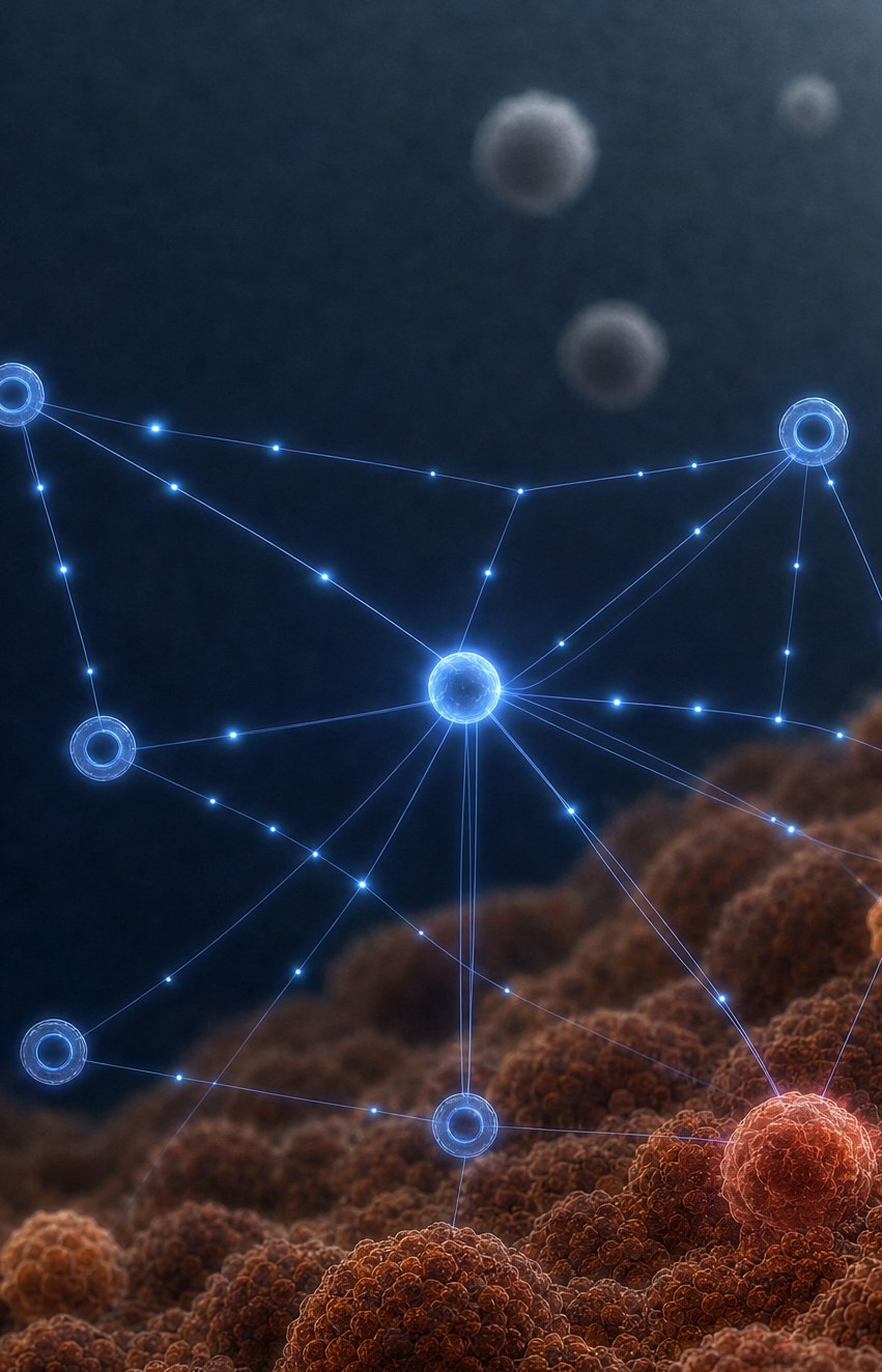 StratIQ decision network over the tumor surface