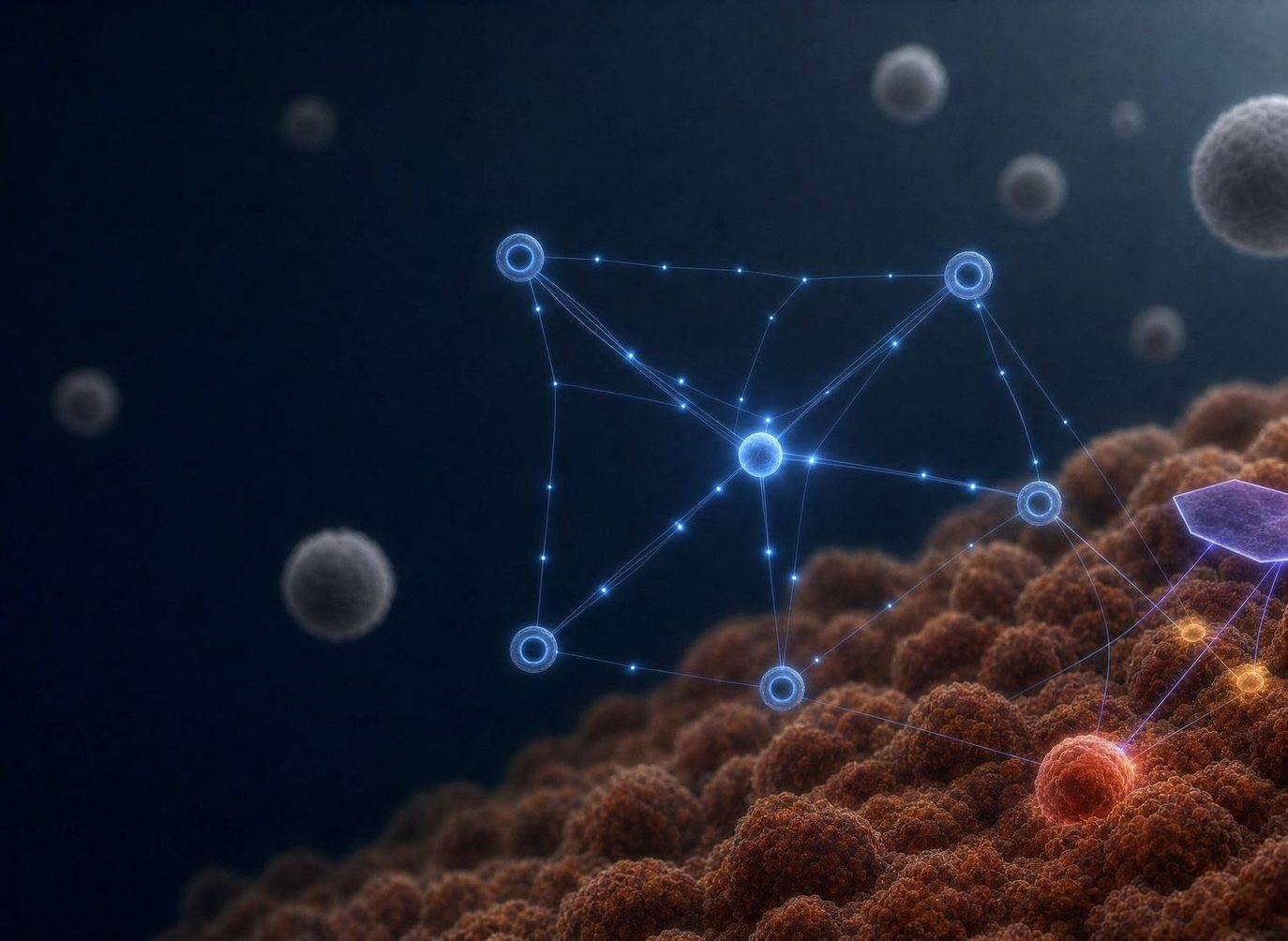The four LurexBio platform layers working together at the tumor surface